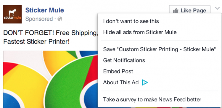 Saving on Facebook Save